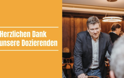Herzlichen Dank an unsere Dozierenden